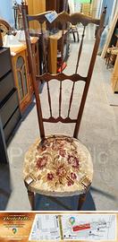 Codice: 272313 SEDIA CHIAVARINA VINTAGE ANNI 50 C