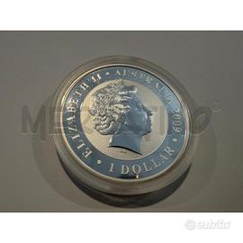 MONETA AUSTRALIA 1 DOLLARO 2009 KOALA 1 ONCIA ARGE