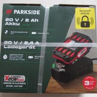 Parkside Batteria 2 AH + caricabatteria