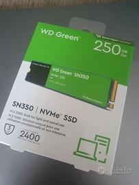 WD GREEN SSD MVNe 250GB M2 2280