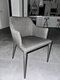 4 sedie moderne grigio Scuro