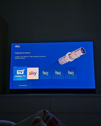 tv sky glass 65 pollici bianco come nuovo