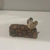 Muretto con gallo presepe Thun