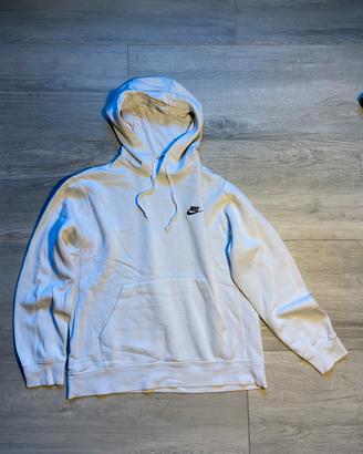 Felpa con cappuccio Nike Essential bianca original