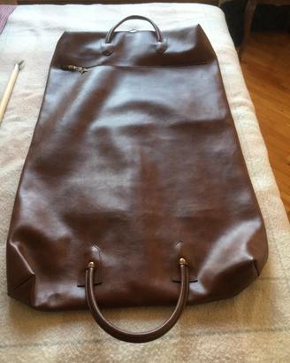 Porta abito da viaggio in pelle 