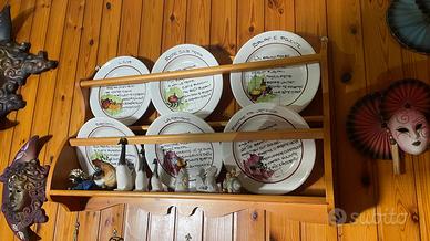 Piattaia in legno di abete