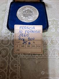 Moneta argento 10 franchi