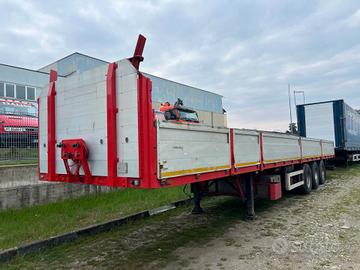 semirimorchio cassonato buca coils con piantane