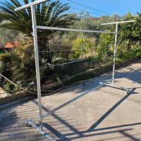 Stendibiancheria stendino con ruote giardino 