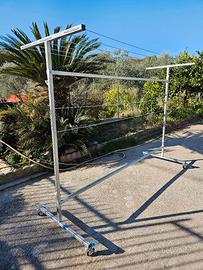 Stendibiancheria stendino con ruote giardino 