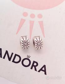 Coppia clip Pandora raggi di sole 