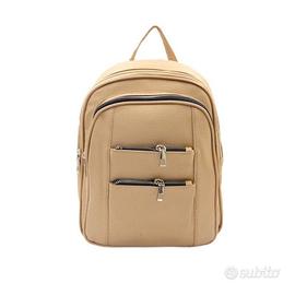 Zaino da donna in ecopelle multizip