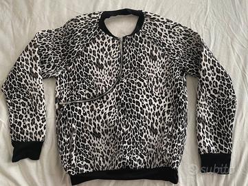 Felpa Freddy con stampa leopardata