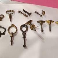 12 Pomoli Per Mobili D'arte In Ottone Ferramenta