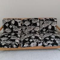 Divano sfoderabile con fodere di ricambio bianche