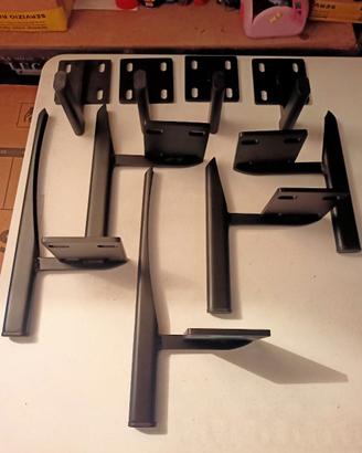 SET DI PIEDI 9 PEZZI FERRO SATINAO