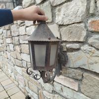 Lampada esterno in ferro antica 