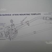 Audio-technica AT1010 mounting template