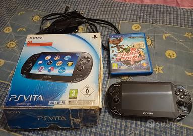 Playstation Vita 3G, con Scatola, Accessori, Gioco