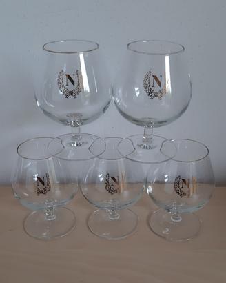 CALICI IN CRISTALLO COGNAC-BRANDY COLLEZ. NAPOLEON