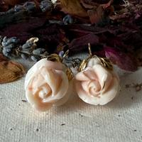 Orecchini Vintage oro giallo 18 kt corallo