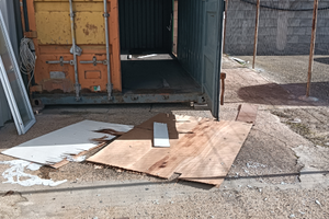 Container su cortile