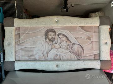 Quadro Capezzale Sacra Famiglia MADE IN ITALY