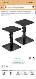 Supporto per altoparlante monitor casse da studio
