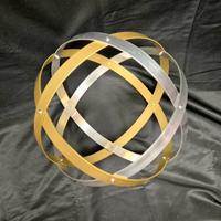 Genesa Crystal cromata e ottone da 32cm 