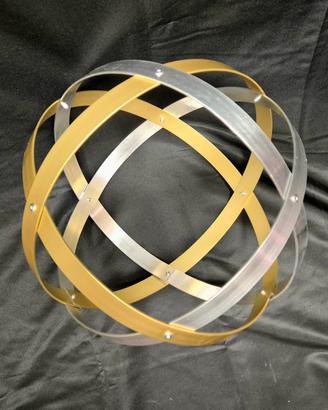 Genesa Crystal cromata e ottone da 32cm 