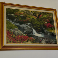 Quadro con cornice dorata (composizione puzzle)