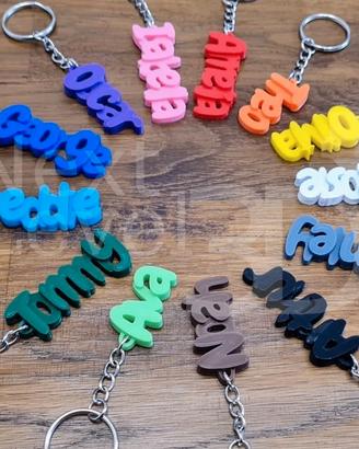 porta chiavi nome personalizzato 