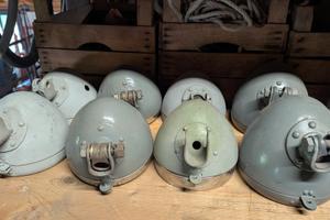 Fanali per trattore d'epoca  solo metallo 