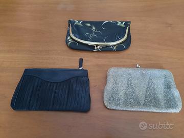 Lotto di 3 pochette da sera vintage anni ’80/’90