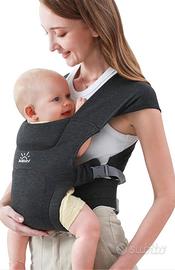 Marsupio neonato 3-12 kg colore nero