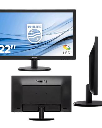 Philips Monitor 223V5LSB2 per PC Desktop 22" LED