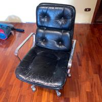 Poltrona da ufficio in pelle