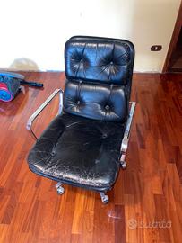 Poltrona da ufficio in pelle