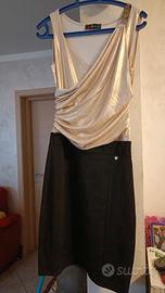 tubino elegante oro e nero