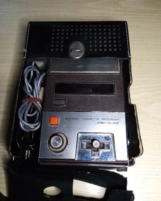 Registratore Portatile SANYO con borsello in pelle