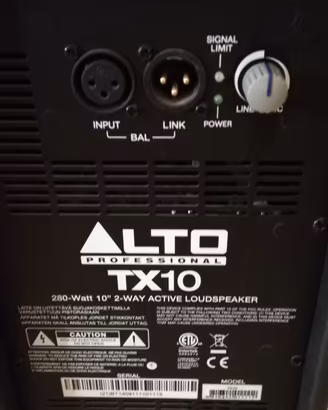 Cassa amplificata Alto TX10 