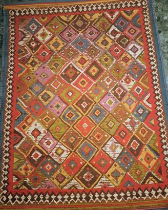 tappeto Zucchi puro cotone modello kilim afgano