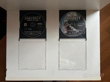 COD “World at war” e “Black ops” per ps3