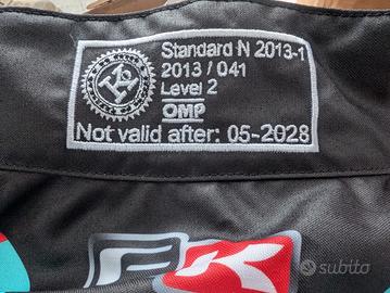 Tuta da Kart OMP NUOVA Formula K taglia 60