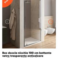 Box doccia nicchia 100 cm