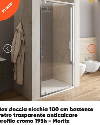 Box doccia nicchia 100 cm