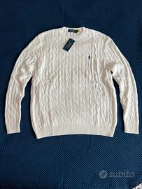 Maglione Polo Ralph Lauren taglia M Bianco