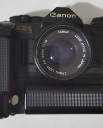 CANON AE-1 Program nera con Motor Drive MA