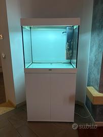 Acquario Juwel Completo di Mobile Bianco.