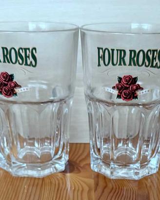Bicchieri Four Roses servizio 4 Bicchieri